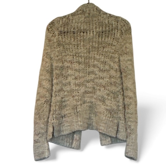 Peruvian Connection Cotton Ivory Multi Confetti Flecks Knit Open Cardigan Size L - Picture 10 of 11